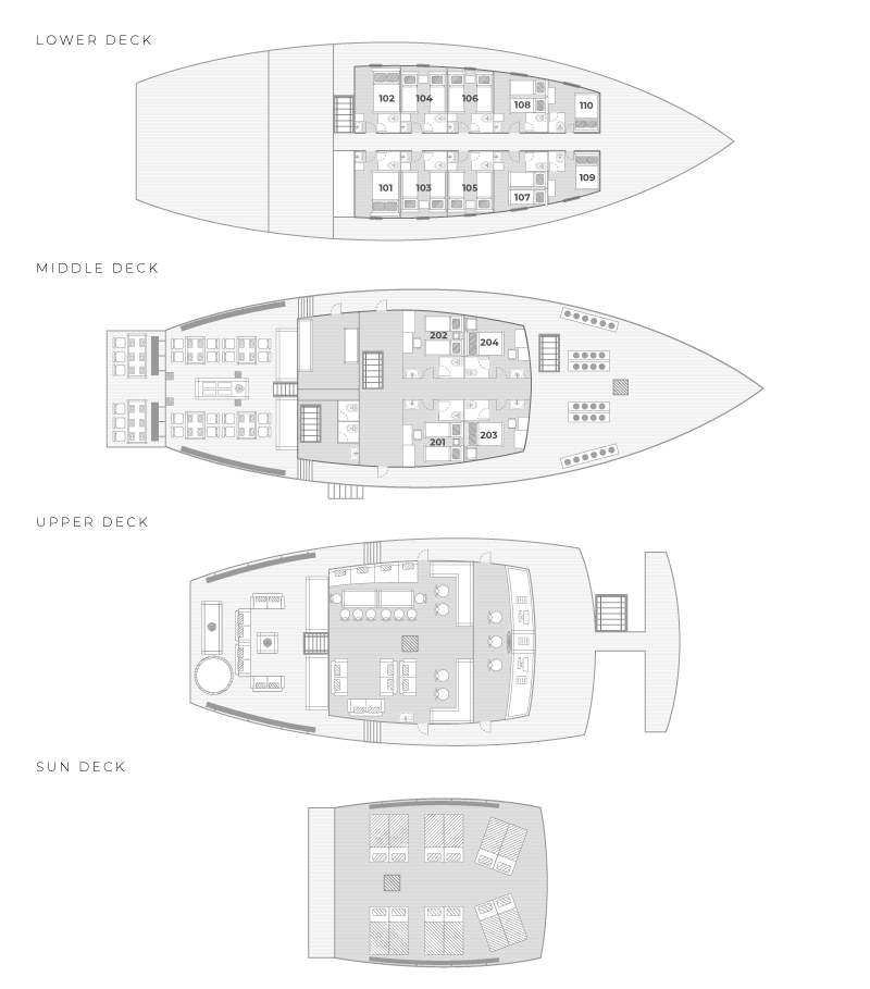 Sea Safari VII Deck Plan